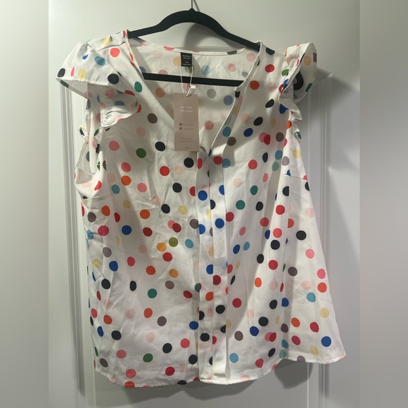 Emery Rose NWT polka dot blouse - Picture 1 of 1